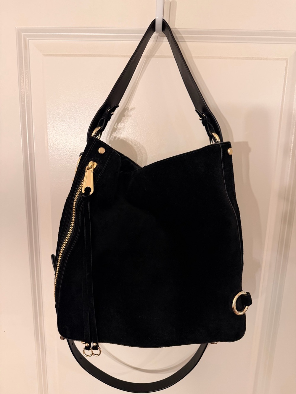 Rebecca Minkoff M.A.B Hobo Suede Purse - Picture 2 of 9